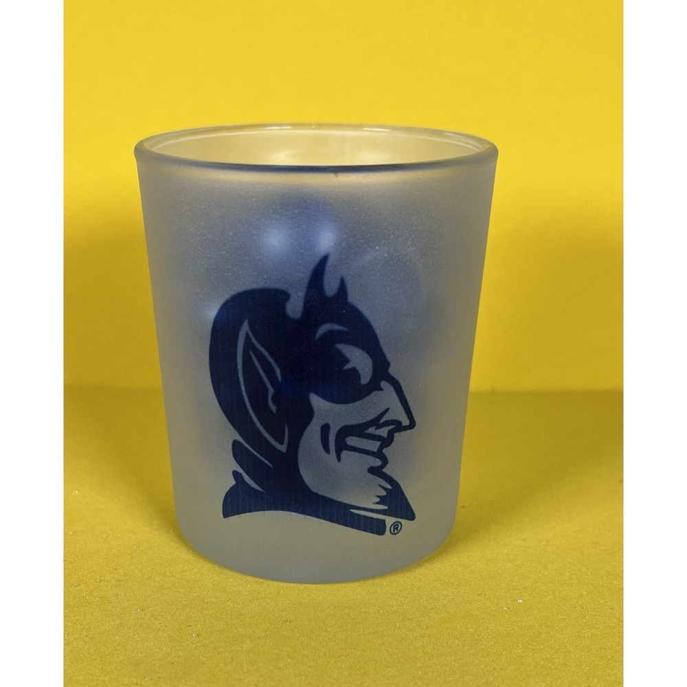 Duke‎ Blue Devils 10 Oz Frosted Glass Laser Etched Team Logo